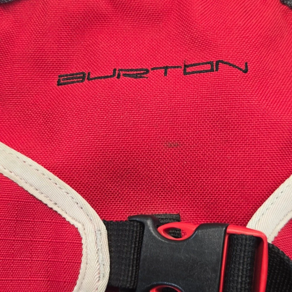 Vintage Burton ak Backcountry Snowboarding Backpack Red Grey Technical Gear